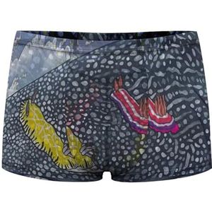 Vis Oceaan, Nautische Decor, Walvishaai Japanse Kunst, Vispatroon Heren Boxer Slips Sexy Shorts Mesh Boxers Ondergoed Ademend Onderbroek Thong