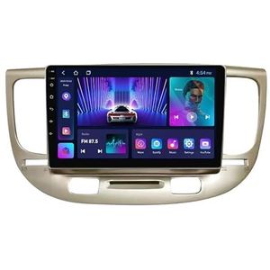 Android 12 Autoradio Voor KIA RIO 2 2005-2011, 9 Inch HD Touchscreen Met GPS Navigatie Bluetooth WIFI Stuurwielbediening + Achteruitrijcamera (Color : B, Size : M100S - 4 Core 1+16G WIFI)