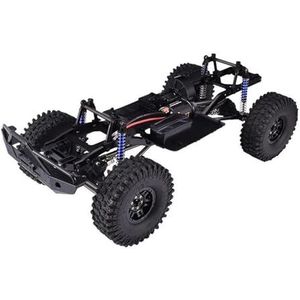 Op afstand bestuurbaar metalen chassis Voor SCX10II 90046 90047 1/10 Afstandsbediening Crawler Auto Onderdelen Base Set Chassis Frame Wielbasis DIY Speelgoed