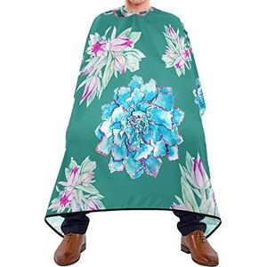 Kapper Cape 140x168cm, Vetplanten Patroon Groen Haar Styling Cape Unisex Kappers Cape Waterdichte Salon Kapper Cape, Voor Vrouwen, Volwassenen, Mannen