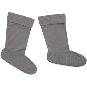 Laarzen voering voor heren en tieners - warme fleece Wellie sokken maat 24-40 gezellige laarssokken heren, Grijs, 45-46 EU