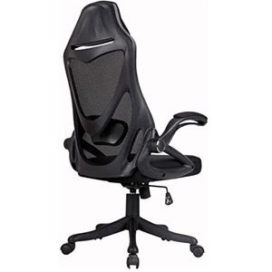 Taakstoel Computerstoel E-sport Bureaustoel Thuis Vrije Tijd Comfortabel Kan Liggen Lift Draai Zittende Stoel (Color : Black)