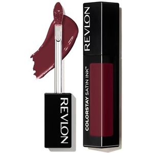 Revlon Colorstay Satin Ink, lippenstift op basis van zwarte bessenzaadolie, duurzaam, N021 Partner in Wine