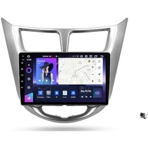 ZWCLSH Android Auto Stereo voor Hyundai Solaris 1 2010-2016, Android 13 QLED 9 ''Touchscreen Radio Vervanging met Draadloze Carplay Android Auto, Bluetooth 5.0 Achteruitrijcamera SWC, 3NF