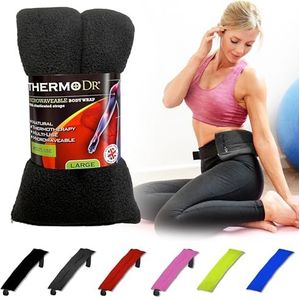 ThermoDR Tarwezakken magnetronbestendig warmtepakket - Body Wrap Magnetron Ongeparfumeerde Heat Pad met UK gereinigde tarwe voor lichaamsongemak, rug, schouder, buik en nek met elastische bandjes -