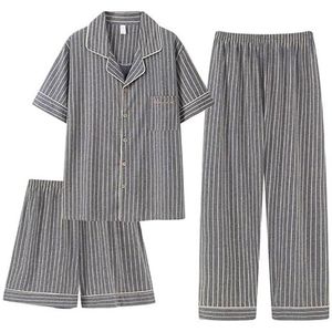 Premium pyjama's for heren, groot en lang, Home Essentials, zachte stretch loungeset, ademend, elastische taille, nachtkleding, ontspannende thuiskantoorkleding, comfortabele outfit for de hele dag(FB