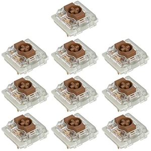 Mechanische Toetsenbord Schakelaar Voor GATERON KS-33 Laag Profiel 2.0 3Pin Blauw Bruin Aangepaste Hot Swap Schakelaars Gateron2.0 Laag Profiel Schakelaar Voor Mechanisch Toetsenbord KS-33 Blauw Bruin