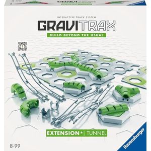 Ravensburger Verlag GmbH Ravensburger GraviTrax Extension Tunnel - accessoires voor het ballenbaansysteem. Kan worden gecombineerd met alle GraviTrax-productlijnen, startersets, uitbreidingen en elementen, constructiespeelgoed vanaf 8 jaar