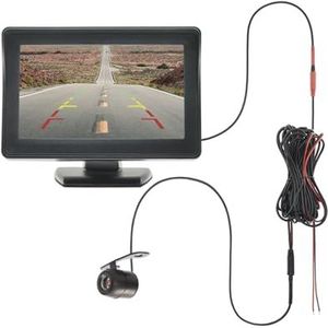Achteruitkijkcamera Auto-achteruitrijcamera Met Monitor 4,3 Inch TFT LCD-scherm Achteruitrijcamera Voor Parkeren Achteruitrijvoertuig Parkeercamera (Maat : 430-BF)