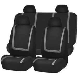 Beschermhoes Autostoel Voor VW Voor Golf Voor Amarok Voor Canyon Voor Aventura Voor Atlas Voor Bora Voor Polo Voor CC Custom Auto Kussenhoes(5Seats-Grey)