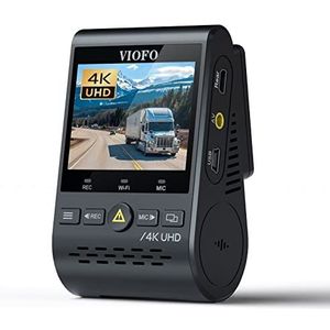 VIOFO A129 Pro 4K Dash Cam 3840x2160P Ultra HD 4K Dash Camera Sony 8MP sensor GPS Wi-Fi, gebufferde parkeermodus, G-sensor, bewegingsdetectie, WDR, lusopname