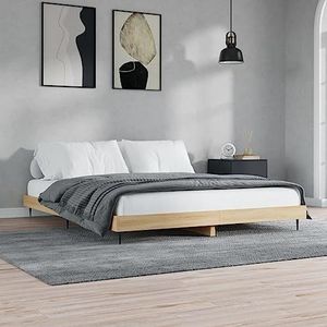 Prolenta Premium - Bedframe van multiplex Sonoma eiken 200x200 cm