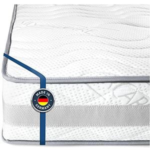 BMM Matras 90 x 220 cm, comfort 23 H4 extra stevig, koudschuimmatras Öko-Tex gecertificeerd, orthopedisch matras met 7 zones, hoogte 23 cm, comfort 23, geproduceerd in Duitsland