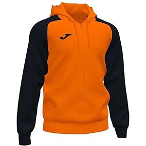 Joma Academy IV hoodie voor heren, Oranje-Zwart, XL