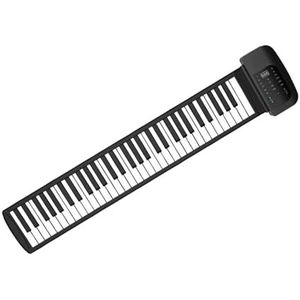 muziekinstrument elektronisch toetsenbord Handgerolde Piano Met 61 Toetsen, USB Opvouwbaar, Draagbaar Elektronisch Piano-instrument Voor Beginners