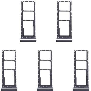 ZZjingli for Infinix Smart 8 HD 5 stuks SIM-kaartlade + SIM-kaartlade + Micro SD-kaartlade (zilver) (zwart)(Black)