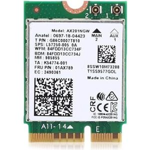 HighZer0 Electronics AX201 WiFi 6 Card | Dual Band Wi-Fi | 2.4 Gbps | CNVio2 M.2 Wifi Card for PC | Supports Bluetooth 5.2 | Requires Intel 10th+ Gen CPU with Windows 10+ or Linux | AX201NGW