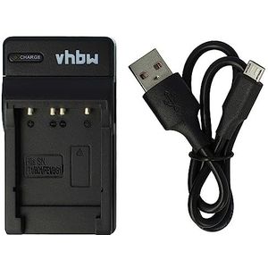 vhbw USB-acculader compatibel met Sony Cybershot DSC-T25, DSC-T100, DSC-W30, DSC-W35 digitale camera, camcorder, Action Cam-accu - oplader