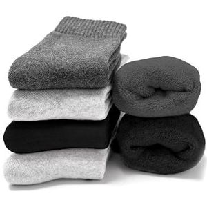 Occulto - Smilla - Katoenen Kuffelsokken - Grijs Mix - Pak van 6