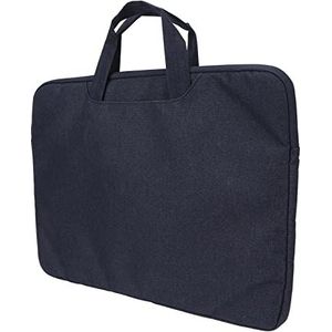 Laptoptas, drukvastheid Drie lagen Premium canvas waterdichte laptophoes voor 13 inch voor kantoor voor 15,6 inch(Marineblauw 15,6 inch)