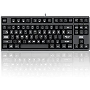 Adesso EasyTouch 625 USB Compact Mechanical Gaming Keyboard - Amerikaans Engels - Zwart