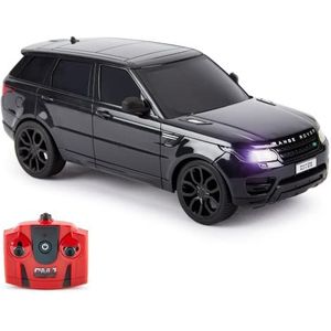CMJ RC Cars TM Range Rover Sport Afstandsbediening Auto 1:24 schaal met Werkende LED Verlichting, Radiografisch bestuurbare Supercar (Range Rover Sport Zwart)