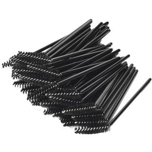 50 Stuks Wimper Spooly Borstel Wimpers Wand Scheiding Tool Handvat Lifting Wenkbrauw Borstels Wimper Extension Aid Tools Make-up Grote