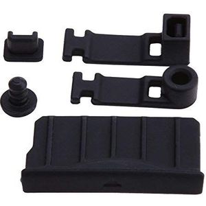 Siliconen Stofplug Cover Oortelefoon Oplader Jack Stopper voor 3DS/3DS XL LL/NIEUWE 3DS/NIEUWE 3DS XL LL (zwart)