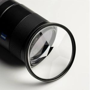 77 mm achthoekige camerafilter, fotografie voorgrondvervaging, film- en televisierekwisieten, glazen prisma SLR speciale effectenaccessoires(With 58mm Adpater)
