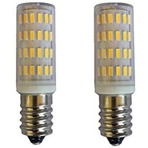E14 12V LED Bollen 2 4V AC/DC 5W 63LED 4014, 400-450 Lumen. Dimbaar, voor Solar-Powered Cemetery Signal Light, boot, RV Camper Marine 2-Pack WELSUN (Color : Warm wit)