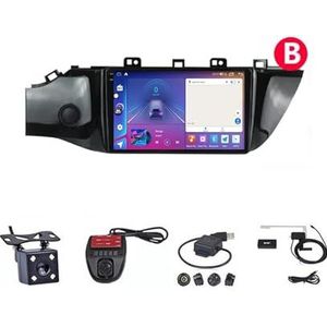 Android Double Din Car Stereo 9 Inch Touchscreen Autoradio Autotoebehoren Multimedia Stuurwielbediening met Navigatie Plug And Play Voor Kia RIO 4 2016-2020 (Size : M700S 4G+WIFI 8G+128G B)