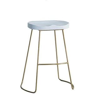 OEUBEQ Barkrukken retro barkruk metalen moderne eetkamerstoel hoge kruk ronde ontbijt bar keukenstoelen zithoogte 55 cm/65 cm/75 cm barkruk 1226 (maat: zithoogte 75 cm) (maat