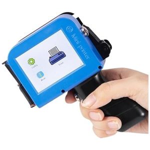 Warmtepersmachine Inclusief cartridge 12,7 mm streepjescode Datumlogo Vervaldatumlabel Draagbare mini-handheld thermische inkjetprinter(2)