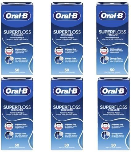 Oral-B Super Floss 50 stuks voorgesneden (Pack van 6)