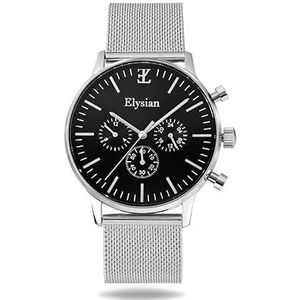 Onyx Silver Heren Horloge - Mesh