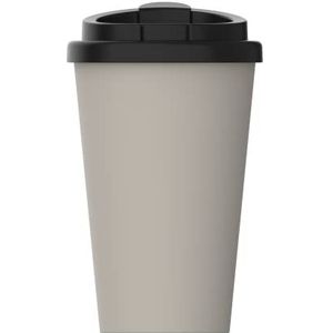 Uakeii PremiumPlus Thermosbeker van biologisch kunststof, 350 ml, lekvrije koffiebeker To Go (hazelnootbruin)