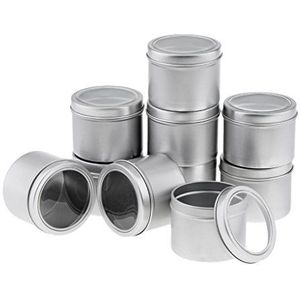 10 verpakkingen 100 ml ronde aluminium cosmetische crème lege lippenbalsem crème zalf containers potten blik