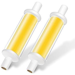 R7s LED 78mm Lampen, Niet Dimbare Lamp, 2023 Nieuwste Ontwerp, 4.2W R7S LED Equivalent 40W Halogeenlamp, AC 220V 470lm (Color : Natural white, Size : 2pcs)