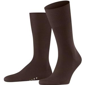 FALKE Heren Sokken Airport M So wol katoen eenkleurig 1 paar, Bruin Cinnamon 5186, 43-44