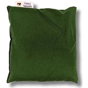 Franzis Nähstube 20x20cm kersenpitkussen groen in 100% katoen I kersenpitkussen 20x20 voor magnetron I verwarmingskussen, kersenpitkussen, nekwarmteku