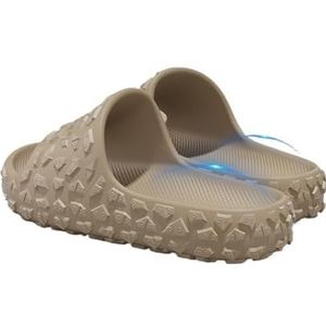 Cloudies slippers voor dames, Heren Binnen/Buiten Gebruik - Zachte Comfortabele Badkamer Sandalen Pantoffels voor dames en heren | House Slides douchesandalen(Brown,49 EU)