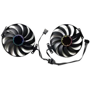 Voor ASUS voor GeForce RTX3060 3060ti LHR 12GB voor MEGALODON OC grafische kaart Vervangend ventilatorpaneel met ventilator(A pair of fans)
