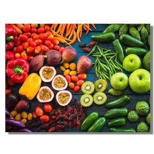 Spices, fruit & groenten (levendige vruchten en groenten, 60 x 80 cm)