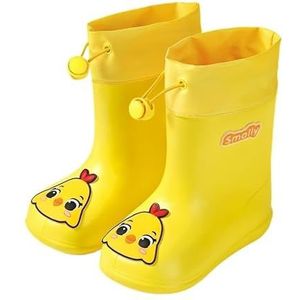 Regenschoenen for jongens en meisjes, regenlaarzen, waterdichte schoenen, antislip regenlaarzen(Color:Yellow duckling,Size:Size 16/16CM)