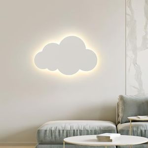 Cloud Wandlamp Meisje Jongen Cartoon Slaapkamer Bedlampje Decoratieve Wandlamp Creatieve Persoonlijkheid Art Kinderkamer Lamp Twee Kleuren Licht