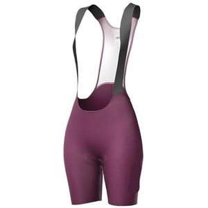 LPHFDCS Fietskleding voor heren, fietsbroek voor dames, fietsbroek met schouderbanden, fietsbroek voor fietsen en fietsen, vulling, ademende, sneldrogende fietsbroek (Jujube-rood, L-EU)