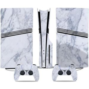 Anti Kras Voor PS5 Pro Skin Disc Edition & Voor PS5 Pro Skin Digital Edition Console Controller Vinyl Cover Skins Wraps Krasbestendig Compatibel 86280 Geen Schuimvorming(Digital Edition)