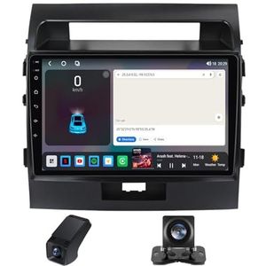 Android 14 Autoradio geldt voor Toyota Land Cruiser 11 200 2007-2015 Autoradio 2 Din Draadloze Carplay Android Auto 10 Inch Touchscreen met GPS-navigatie 5GWiFi FM/RDS-radio Camera(C10)