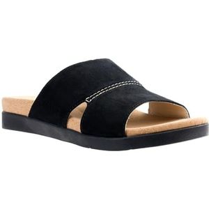 Spenco Sunrise Slide sandaal voor dames, Zwart, 3.5 UK Wide