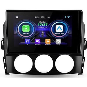RoadsterPlus Android autoradio 9 inch voor Mazda MX-5 NC 2005-2015 met GPS-navigatie, Bluetooth, achteruitrijcamera, stuurbediening (A1300 4 Core Wifi 2G + 32G)